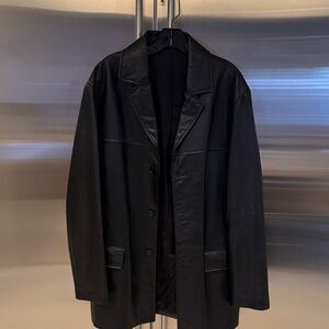 Men's Black Leather Jacket